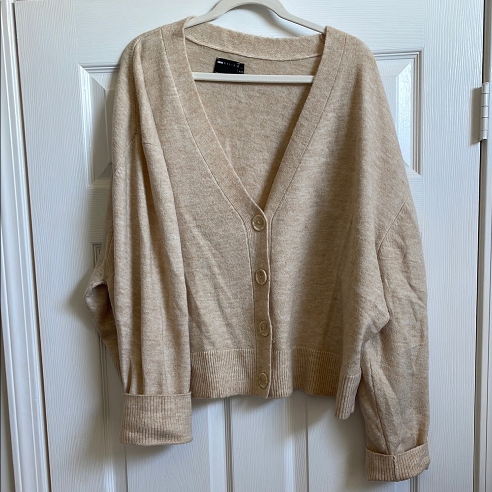 Cozy Beige Cardigan Sweater